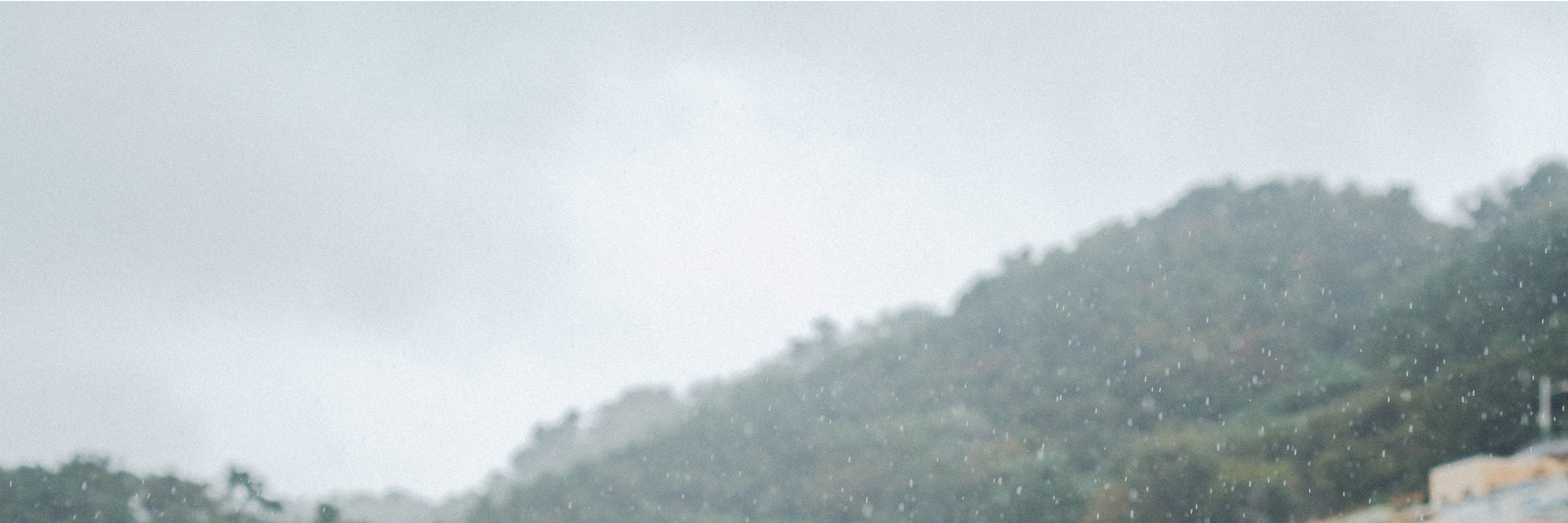 甘川文化村的雨滴