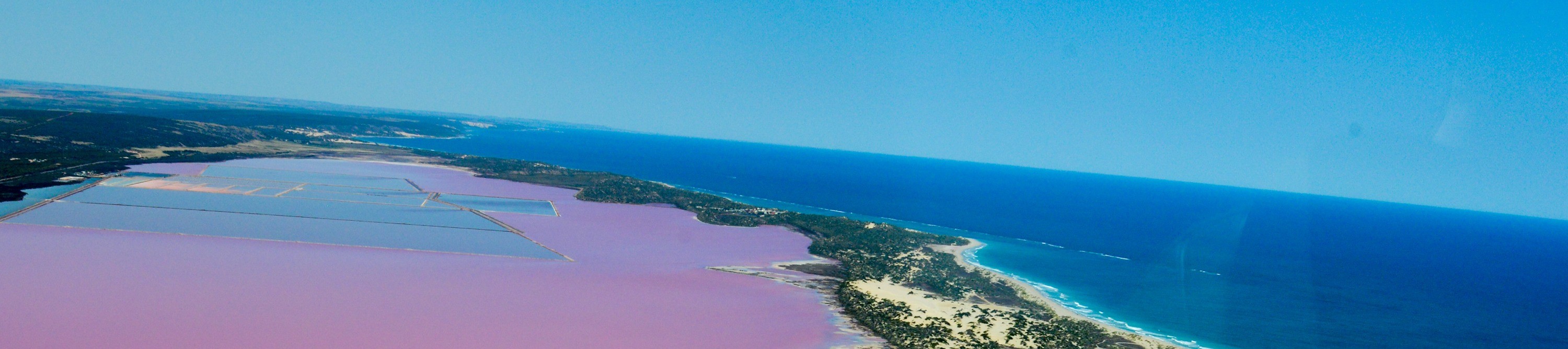 赫特瀉湖（粉紅糊）觀光飛行體驗（傑拉爾頓出發）