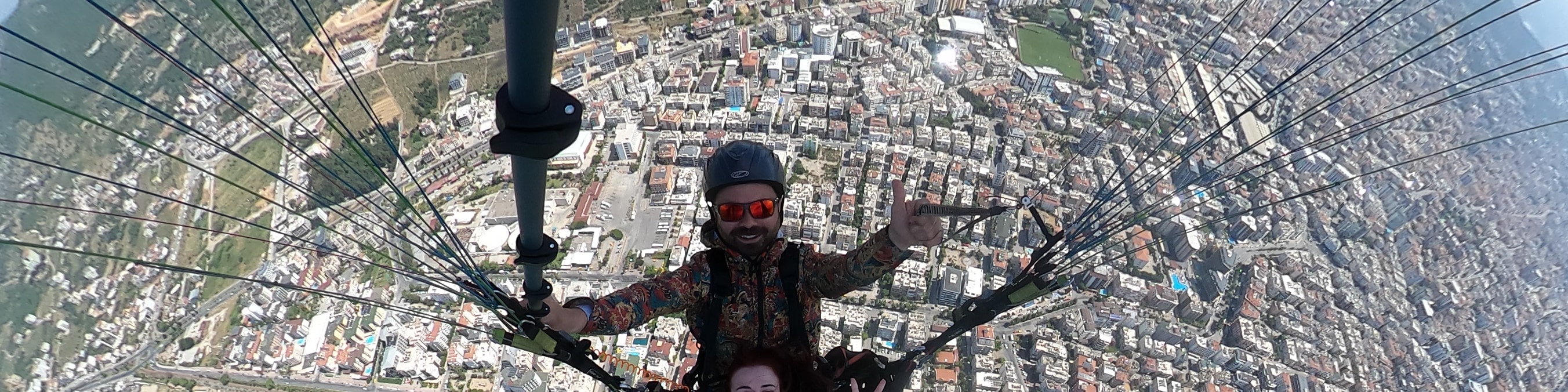 From Antalya: Alanya Paragliding Experience with Beach Visit