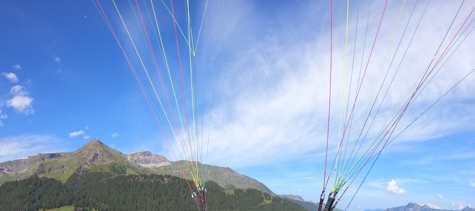 米倫 - 勞特布魯嫩雙人滑翔傘飛行 (Paragliding Tandem Flight Mürren - Lauterbrunnen)