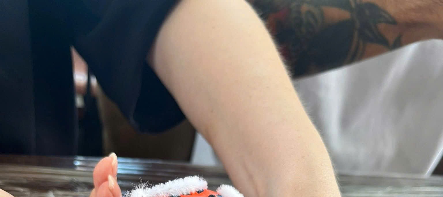 Mini lion head decoration workshop and story of lion dance