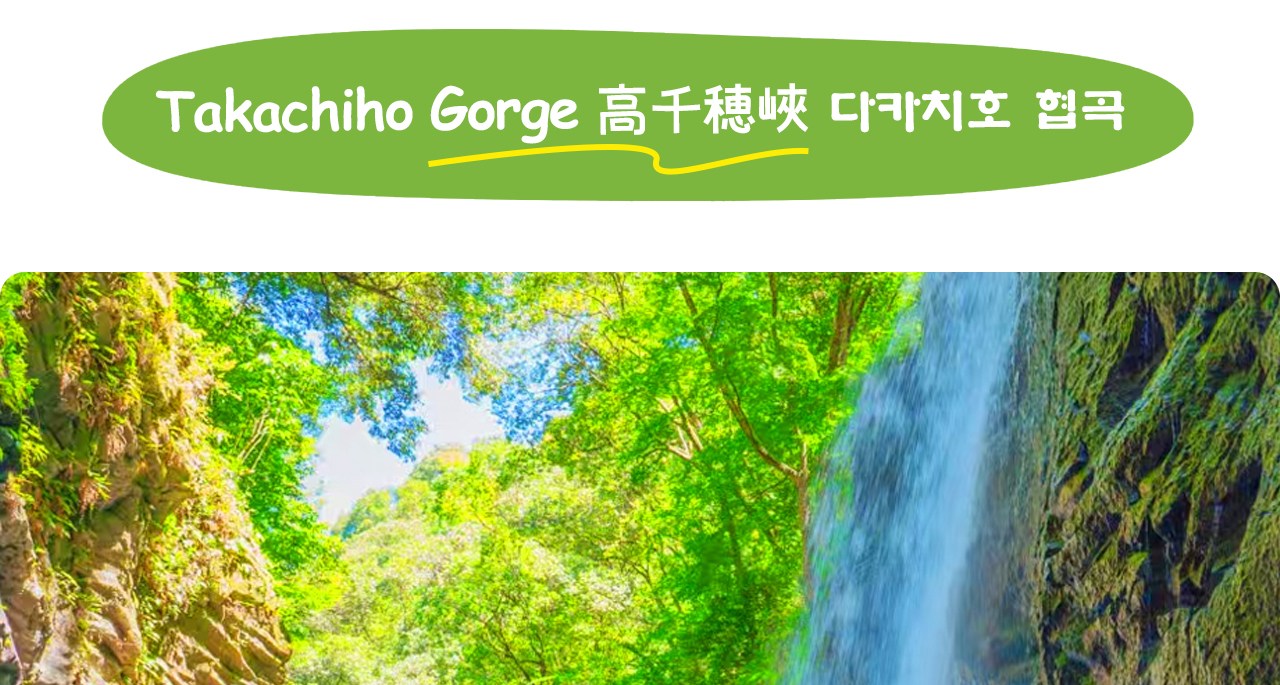 宮崎·熊本｜高千穂峽(可選牛肉午餐/遊船體驗)·阿蘇火山·草千里一日遊｜福岡出發