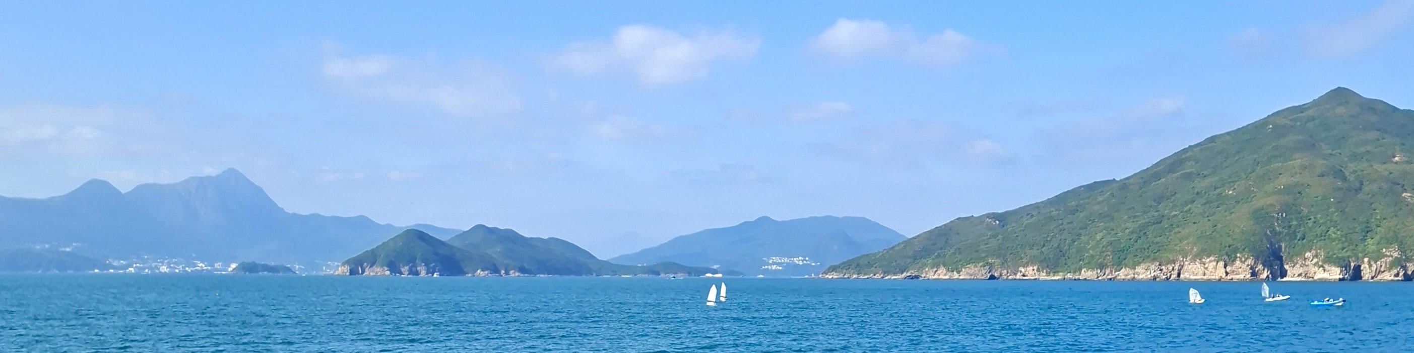 Crystal Clear Water, Hong Kong UNESCO Global Geopark (Yacht Cruise through Four Sea Arches Volcano in Hong Kong)