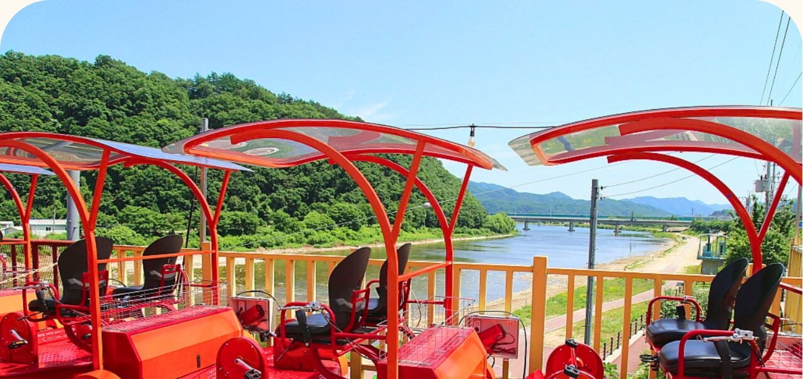 羊駝牧場 / 南怡島 / 江村鐵路自行車 / 小法國村 / 晨靜樹木園  / 樂高樂園一日遊