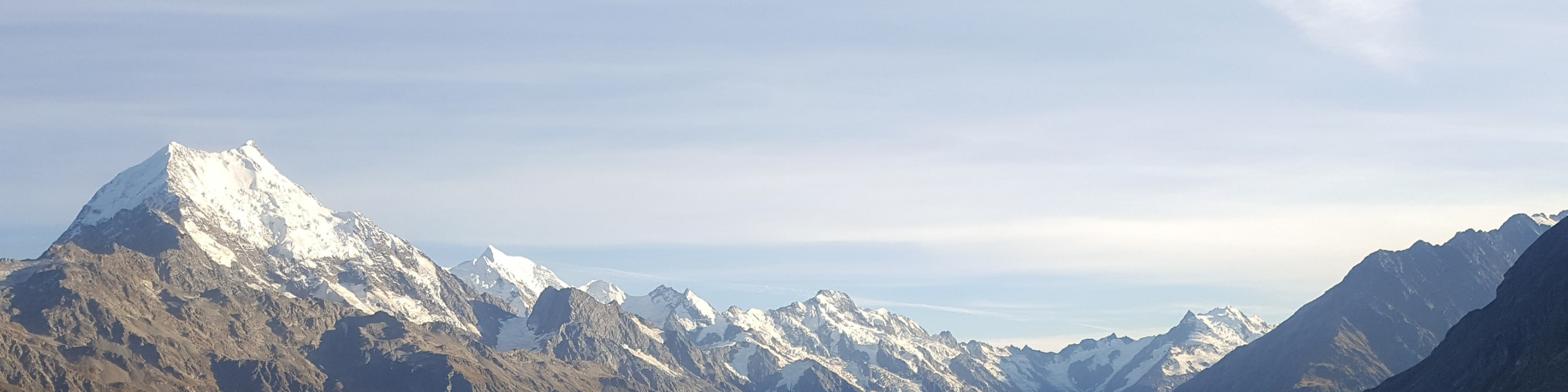 南阿爾卑斯山脈庫克山飛行體驗（直升機／雪上飛機）