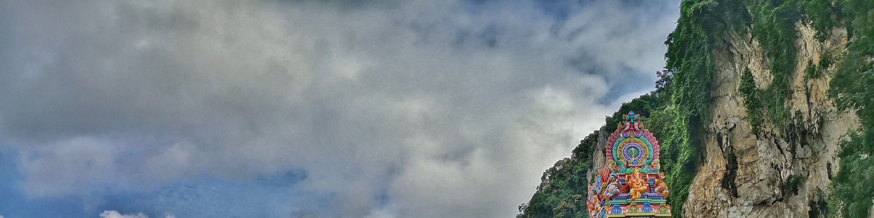 colorful building at batu caves