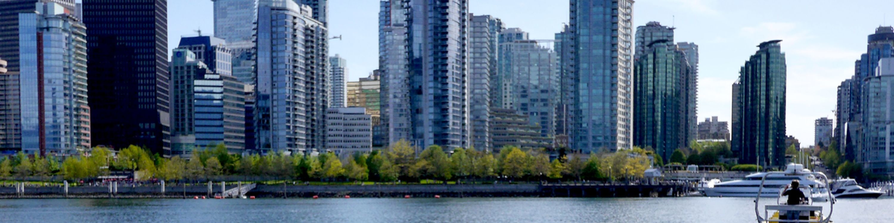 Capture panoramic views of Vancouver’s waterfront landmarks and shimmering cityscape