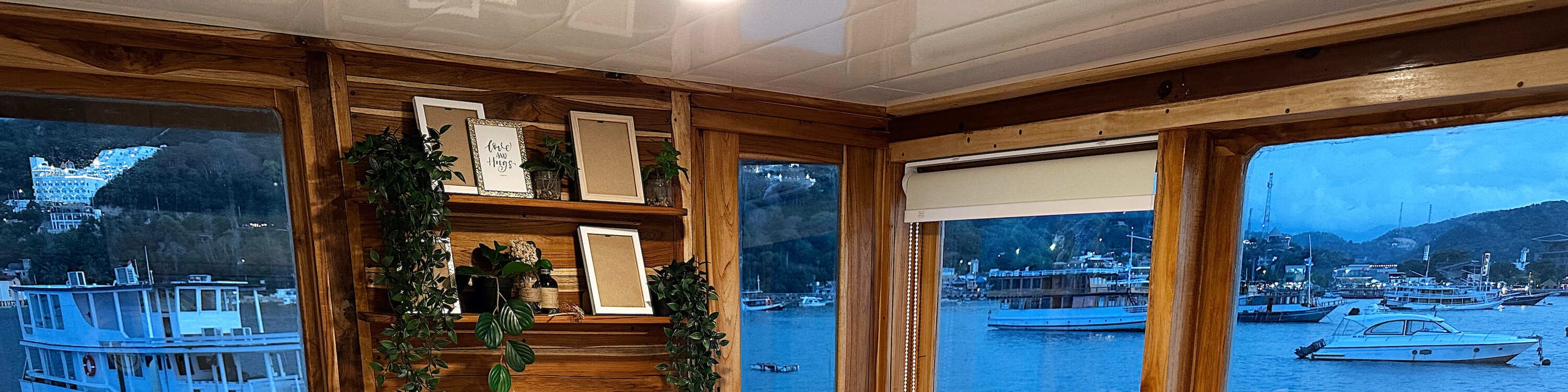 BOAT 2 - Master Cabin Balcony, we have a total of 4 master cabins, 2 cozy brown themed, and 2 breezy blue themed BOAT 2 - Master Cabin Balcony, we have a total of 4 master cabins, 2 cozy brown themed, and 2 breezy blue themed