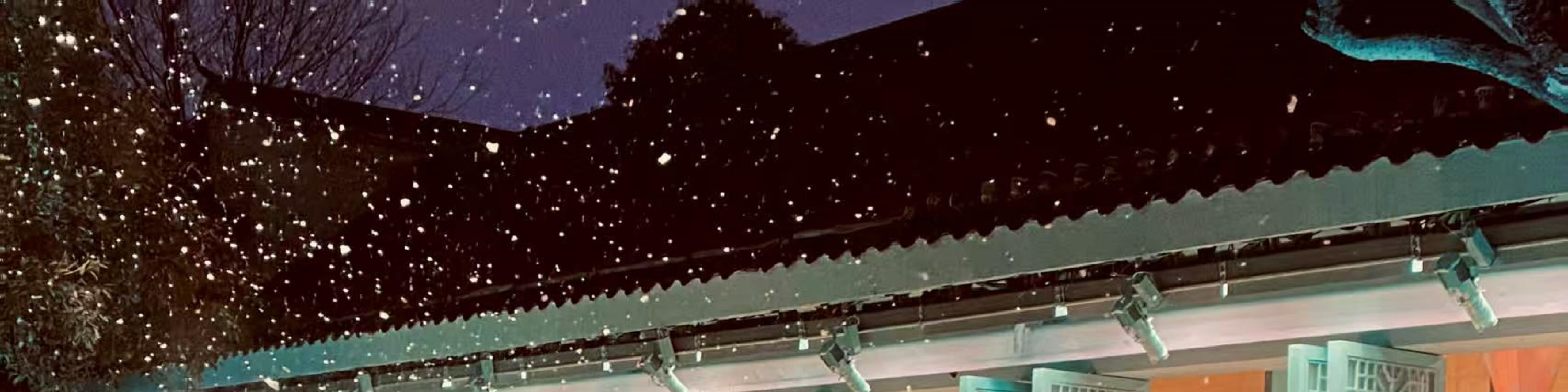 Dusk Snow on the River