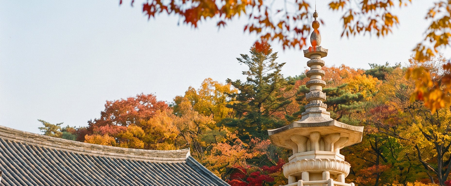 佛國寺位於慶州，是聯合國教科文組織世界遺產，也是韓國最著名的寺廟之一。