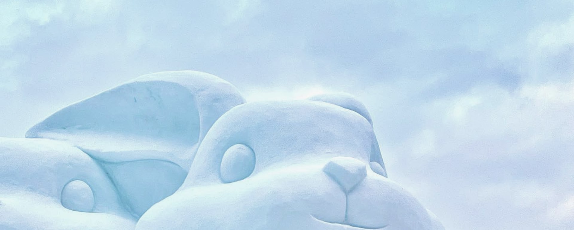 在巨大的冰雕前拍一張令人驚歎的照片。 您會看到可愛的角色,甚至還有一座冰雪城堡。 在巨大的冰雕前拍一張令人驚歎的照片。 您會看到可愛的角色,甚至還有一座冰雪城堡。