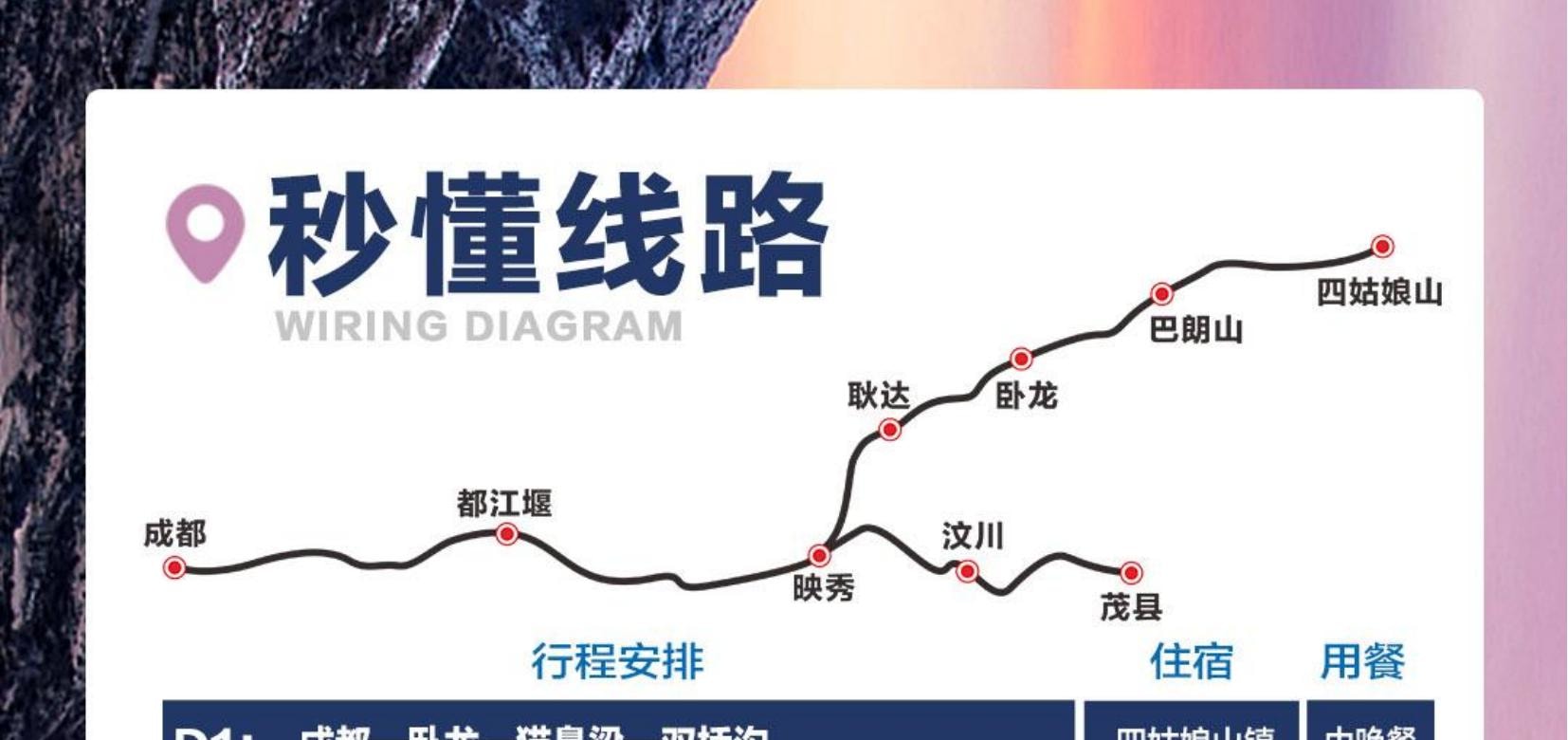 四川四姑娘山深度2日遊（雙橋溝+長坪溝+貓鼻樑觀景臺+雪山草甸+成都三環內接早）