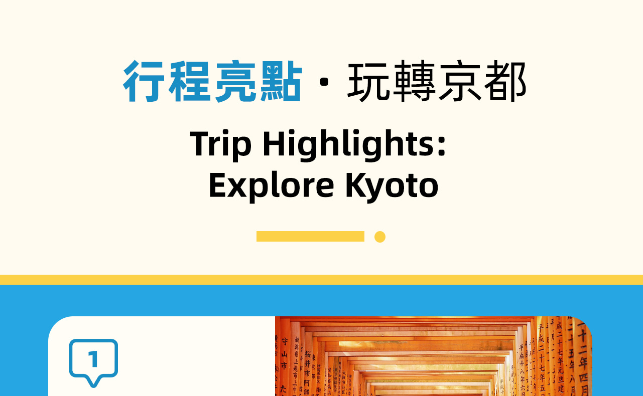 活動亮點，深度遊覽京都著名景點
