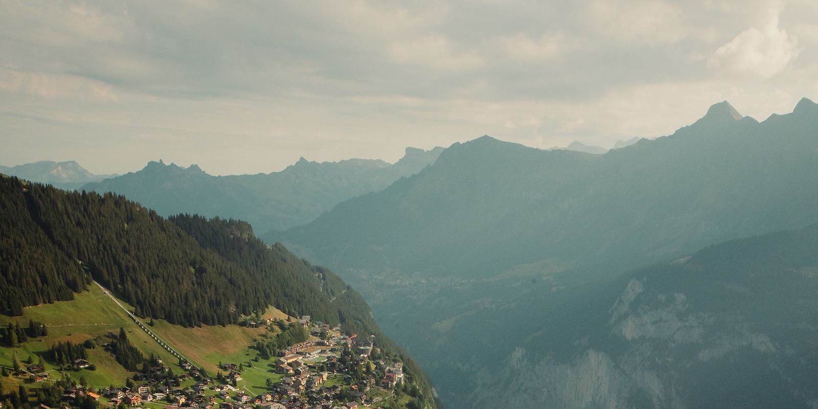 米倫 - 勞特布魯嫩雙人滑翔傘飛行 (Paragliding Tandem Flight Mürren - Lauterbrunnen)