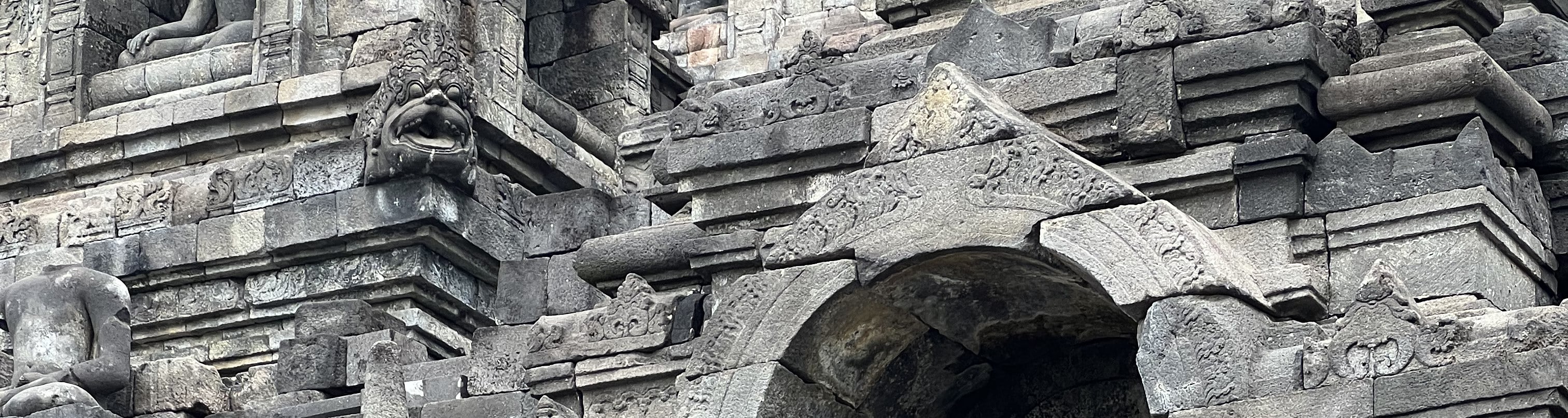 stupa in borobudur temple