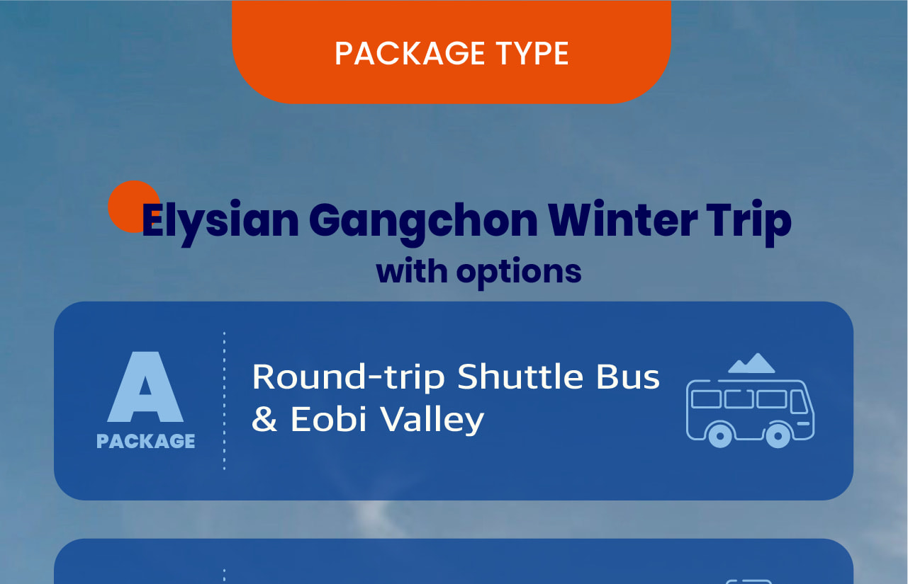 Elysian Ski Resort and Eobi Ice Valley Day. Tourfrom Seoul