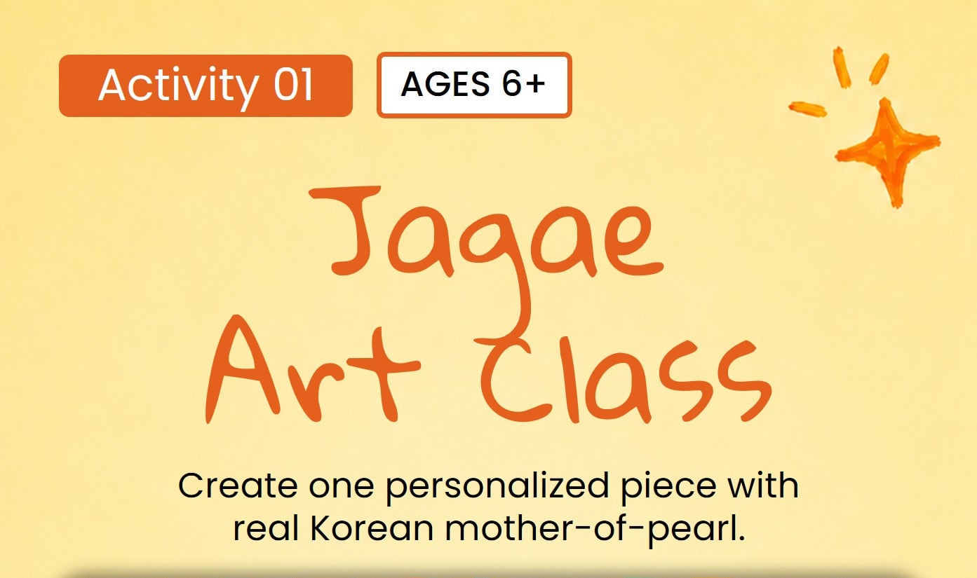 Kids Cultural Craft Workshop in Seoul: Mother-of-Pearl & Stamps - Thumbnail 9
