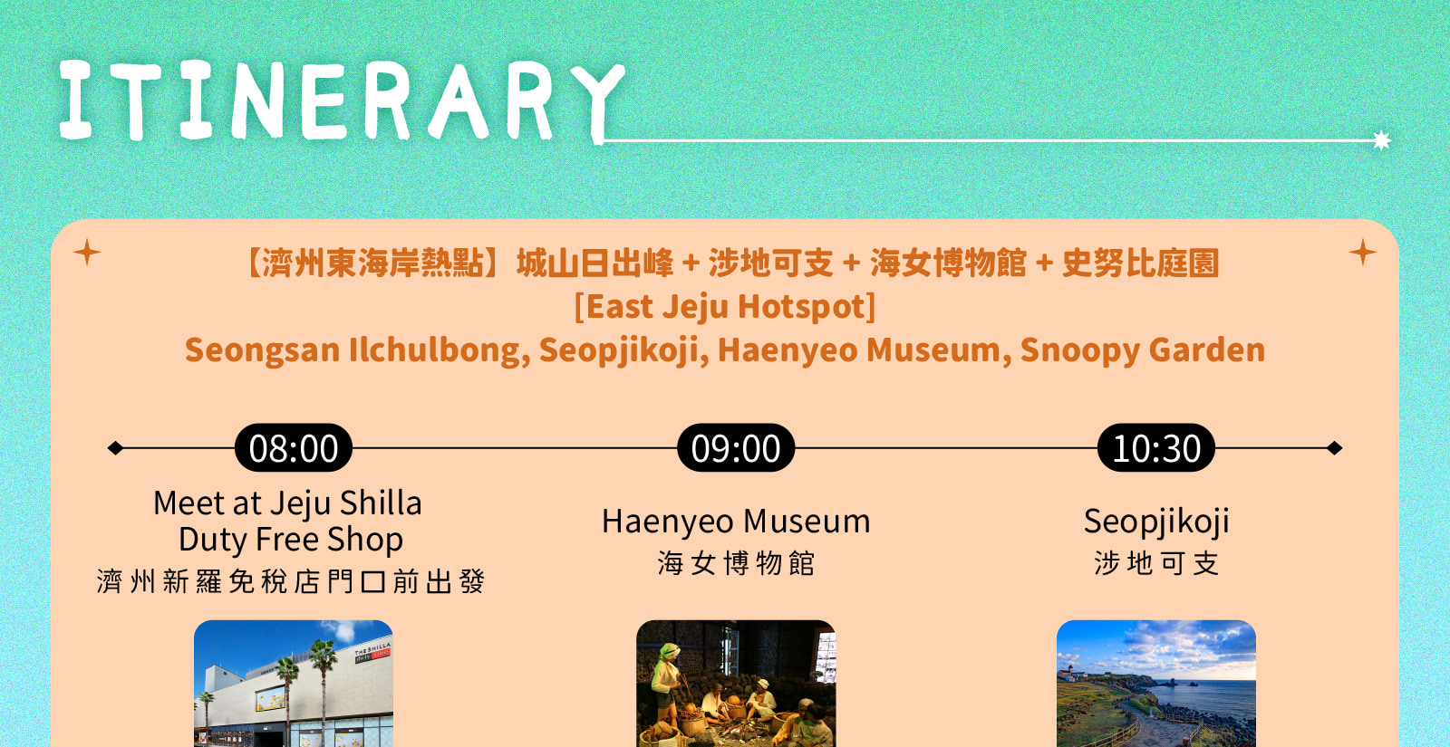 Jeju Eastern / Western / Cherry Blossom / Hydrangea / Private Tour 
