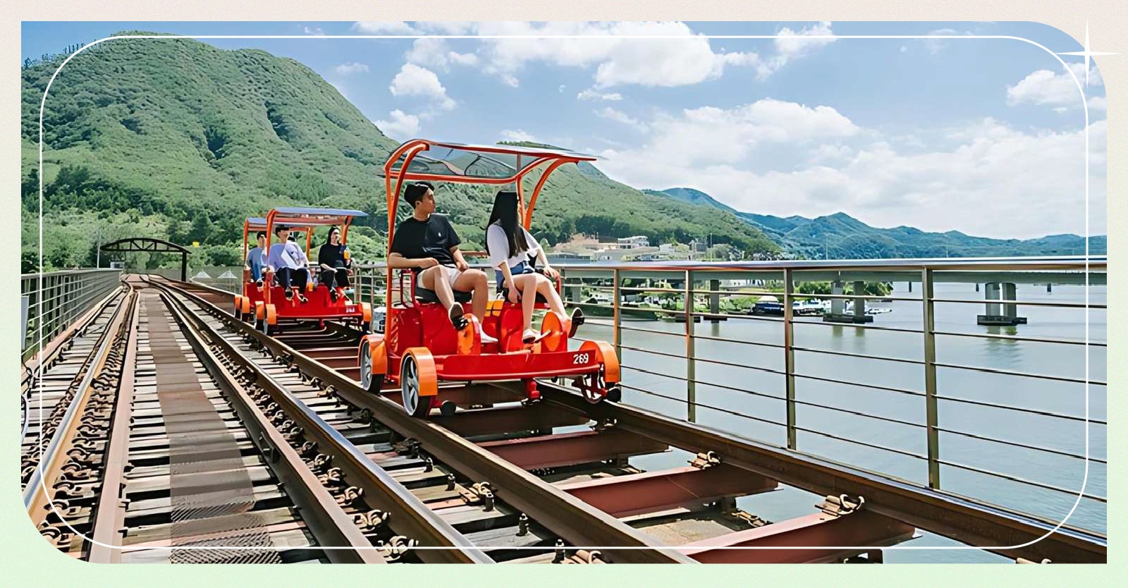 羊駝牧場 / 南怡島 / 江村鐵路自行車 / 晨靜樹木園 / 樂高樂園 /  塗鴉秀 / 猛男秀一日遊