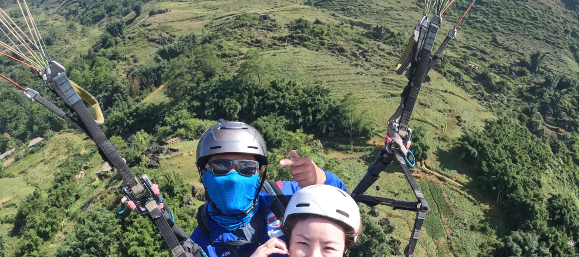 Freedom feels like this — floating high above Sapa