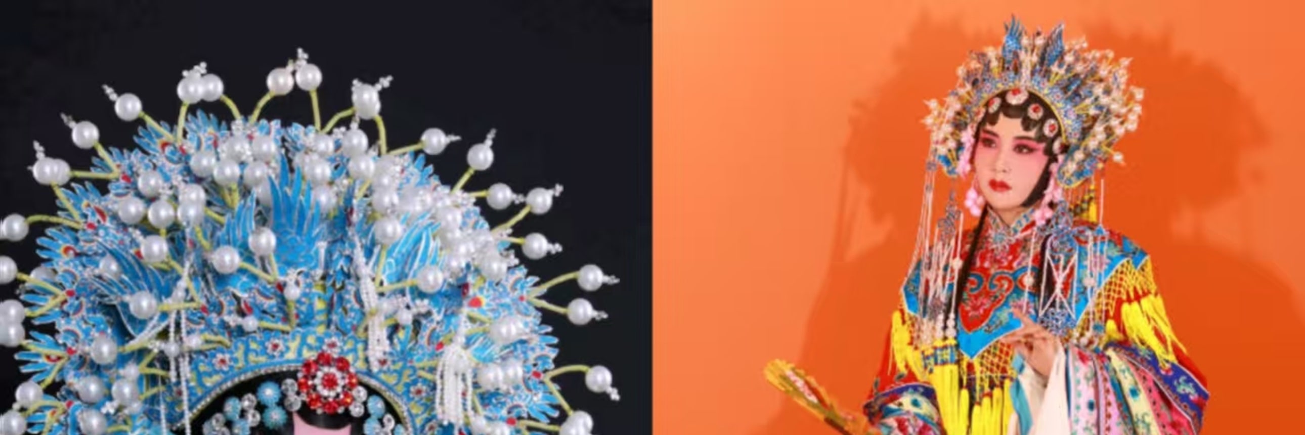 穿上精美的戲曲服裝，如同回到了千年古韻的世界
