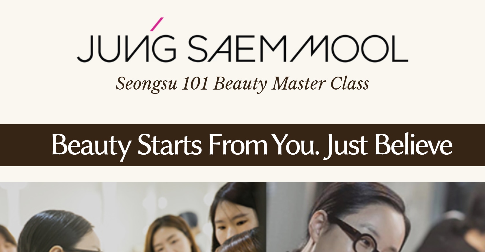 JUNGSAEMMOOL K-Beauty Makeup Group Class & 1:1 Makeup (Seongsu)