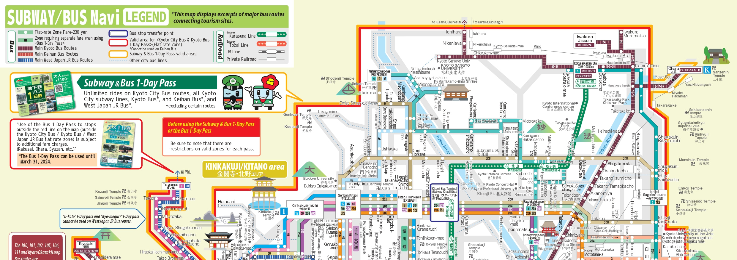 京都市營地鐵 & 公車1日券
