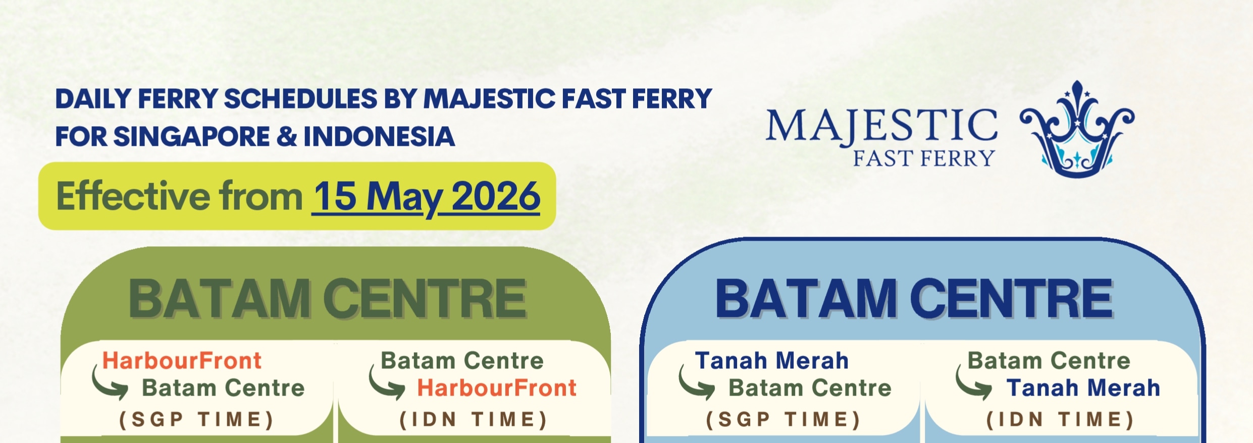 Majestic Fast Round Trip Tickets Between Singapore and Tanjung Pinang Ferry Terminal (Bintan) - Thumbnail 2