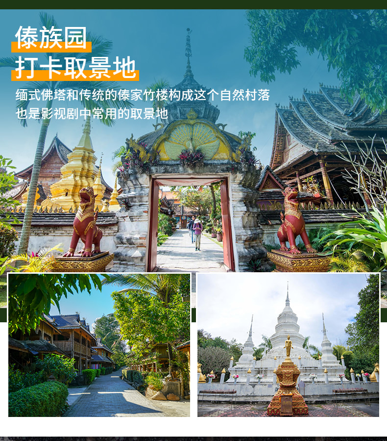 雲南版納往事6日（告莊夜市+傣族園+景邁山+中科院植物園+雨林徒步+野象谷+糯幹翁基古寨）