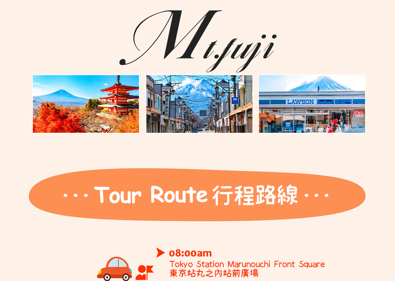 用一圖看懂富士山浪漫一日遊｜從新倉山淺間公園到忍野八海、河口湖與網紅羅森，一天打卡富士山最夢幻的四季美景與人氣景點！