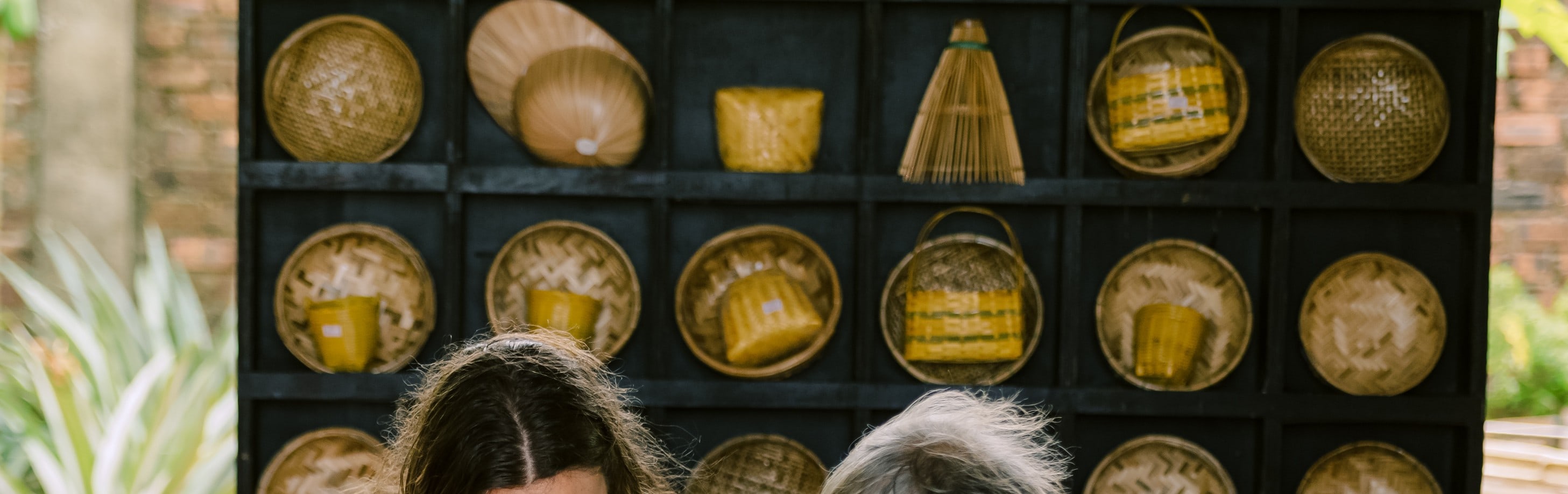 Uncle teaches coracle boat making