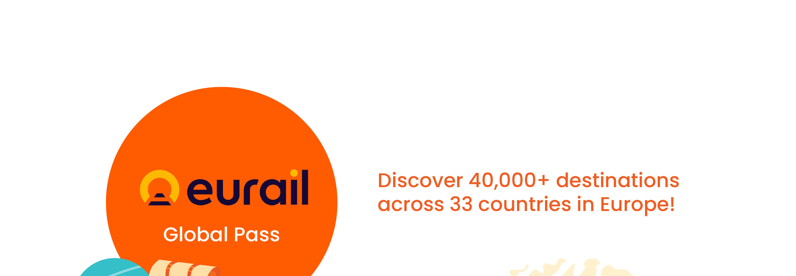 Eurail Pass - Eurail Global Pass covers 40,000 destinations across 33 countries in Europe!