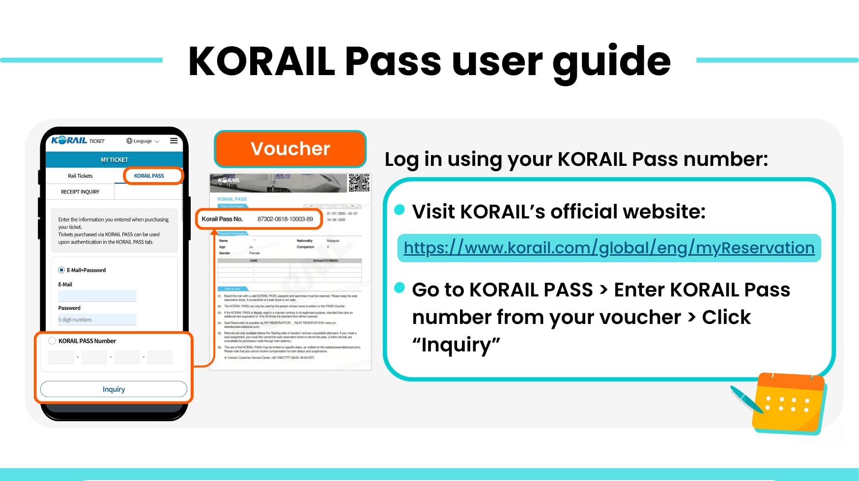 KORAIL pass user guide