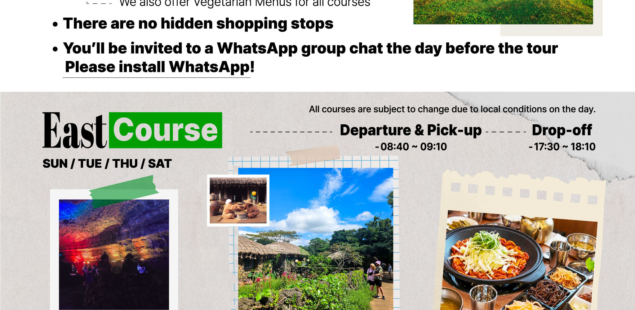 jeju tour itinerary