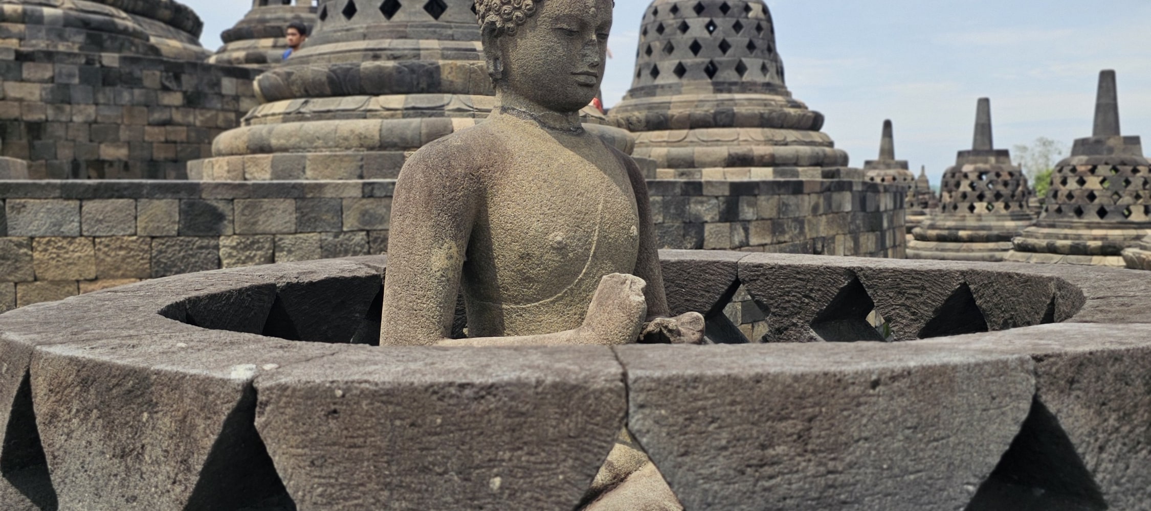 Buddha Statue at Borobudur Temple