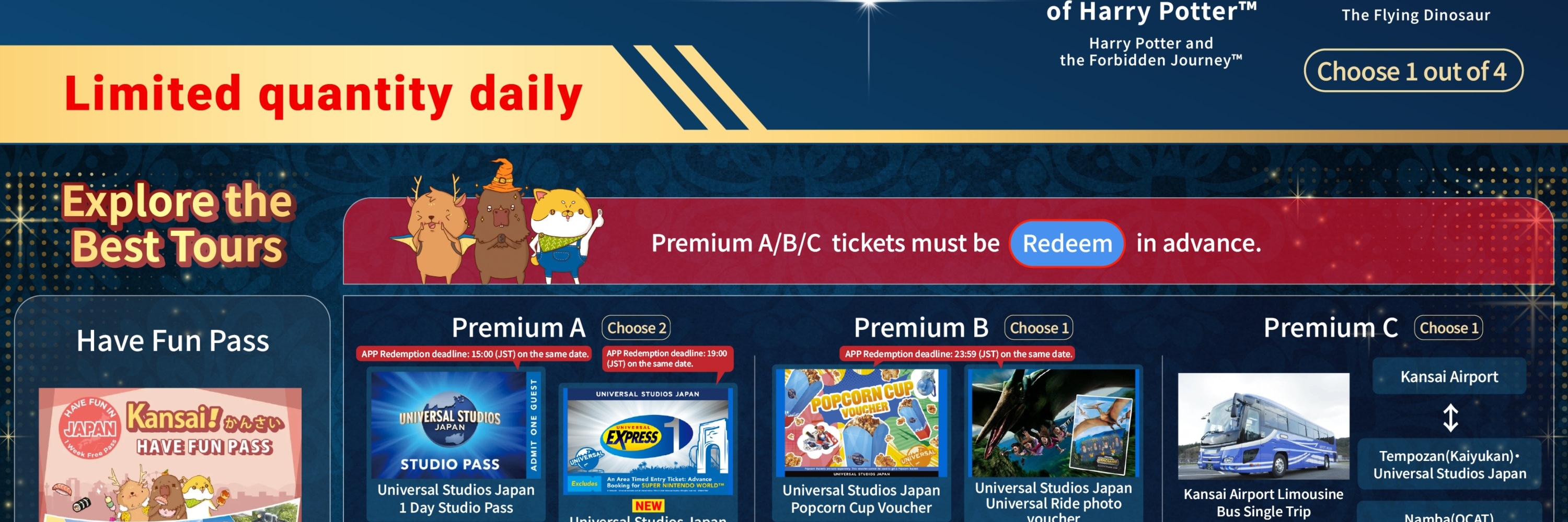 Have Fun in Kansai Premium Pass (Includes Universal Studios Japan) - Thumbnail 8