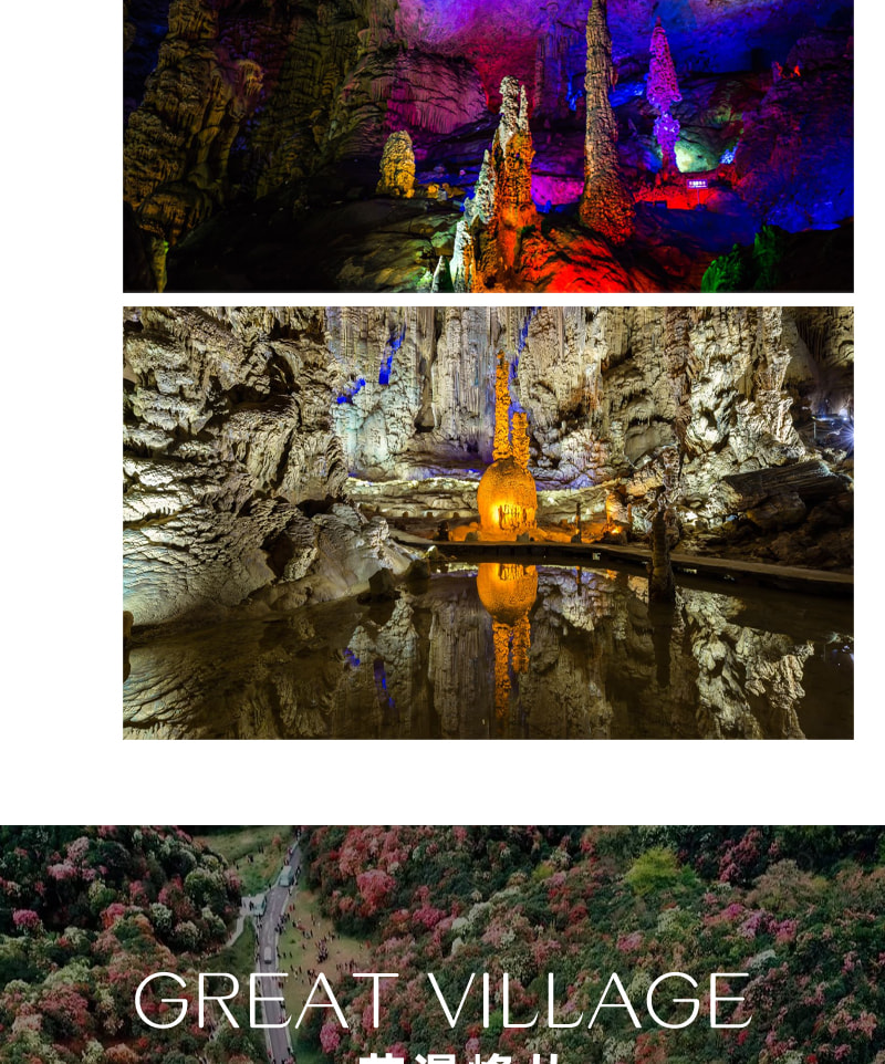 貴州百里杜鵑5日賞花之旅(貴陽往返+四鑽酒店+贈送旅拍+百里杜鵑+青巖古鎮+織金洞+黃果樹瀑布）