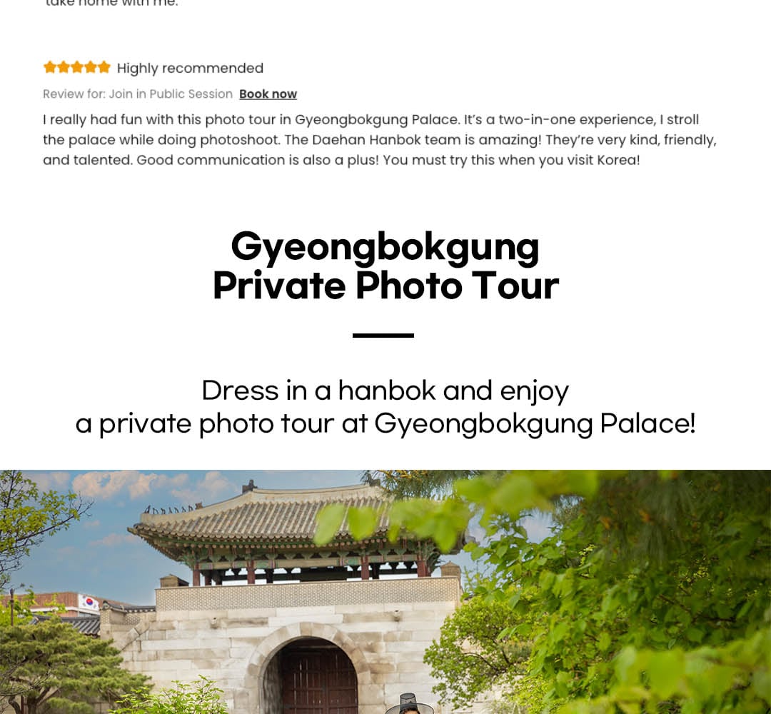 [Daehan Hanbok] Gyeongbokgung Hanbok Rental & Photoshoot Experience