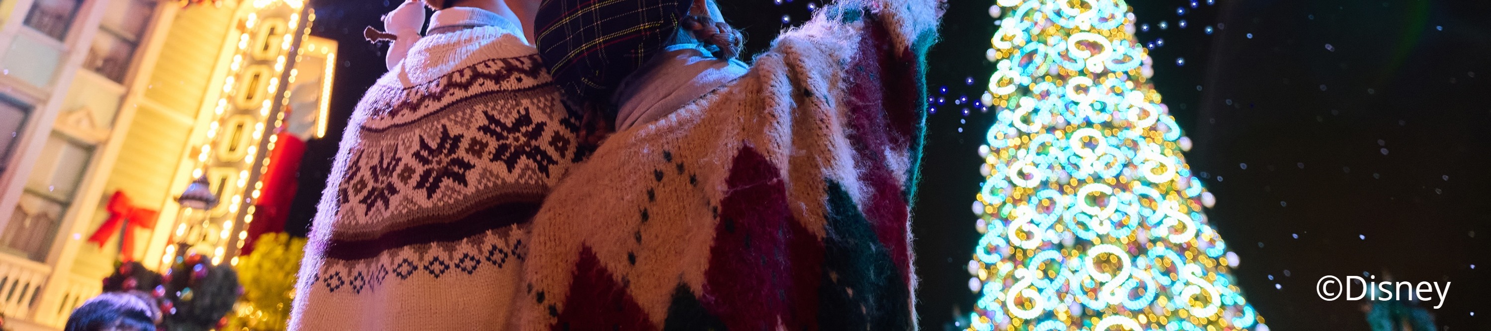 入夜後,於美國小鎮大街欣賞聖誕樹亮燈禮 入夜後,於美國小鎮大街欣賞聖誕樹亮燈禮