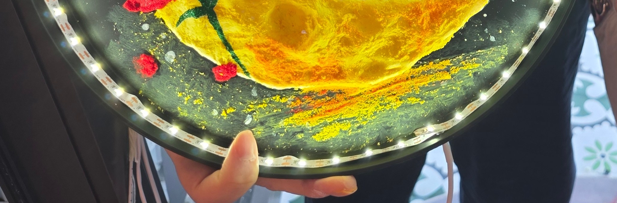 Just Be Texture Moon Lamp Hong Kong Ma Wan 1868 - Thumbnail 9