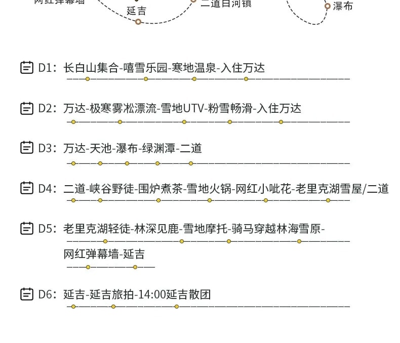 東北頂奢長白高奢私家6日（水色別墅兩晚連住+萬達度假區兩晚連住+騎馬穿越林海雪原+極寒霧凇漂流+延吉旅拍+圍爐煮茶+雪地火鍋+老裡克湖）