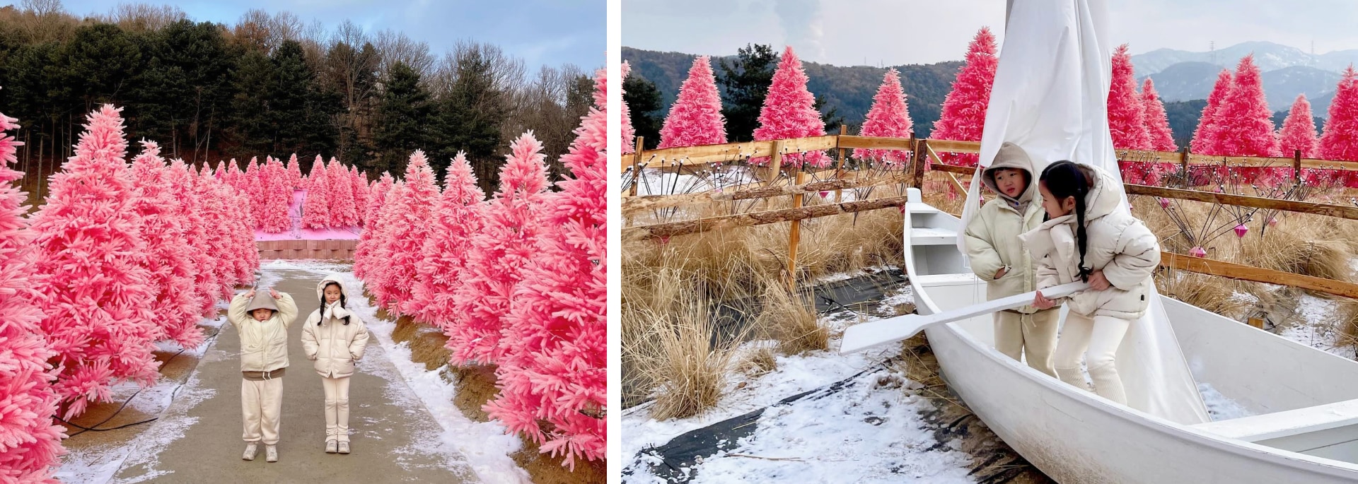 ❄️步入香草島樂園（Herb Island）的夢幻冬季仙境，閃爍的燈光和白雪皚皚的花園營造出夢幻般的節日氛圍。這裡是捕捉難忘冬季回憶的完美之地。
