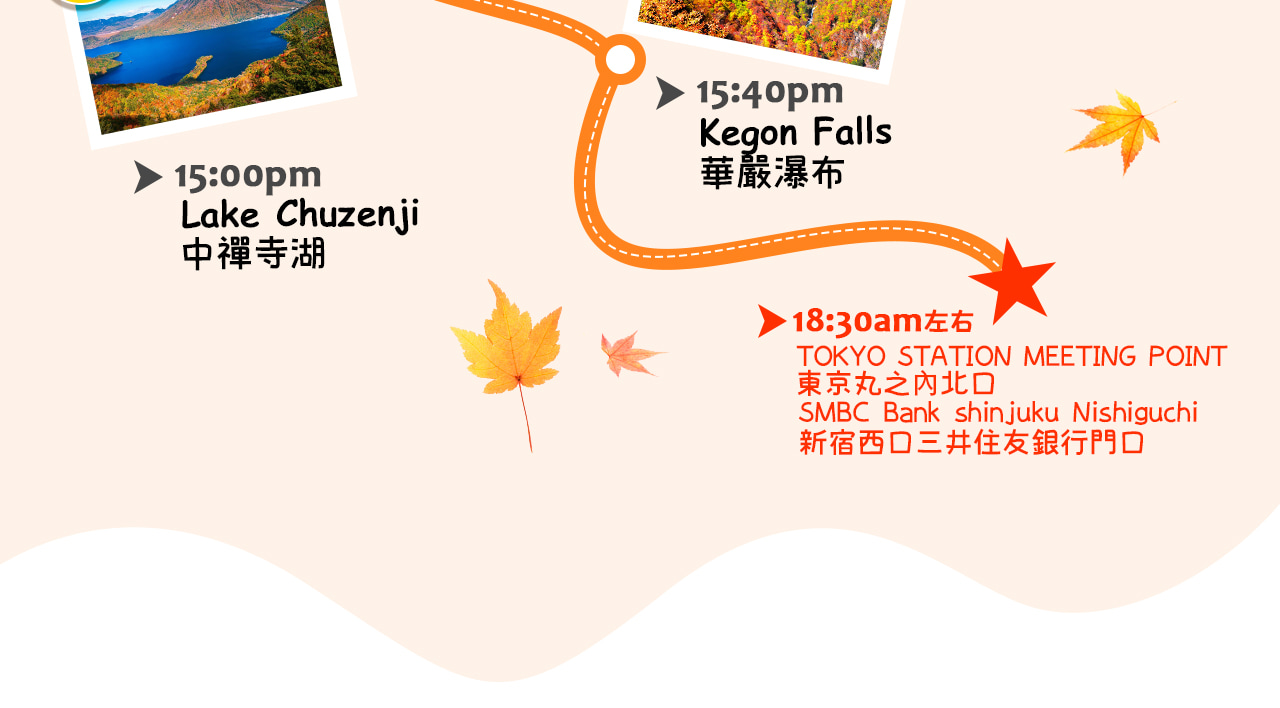 一圖看懂日光山水秘境小旅行：世界遺產、湖光山色與飛瀑紅葉交織的心靈療愈之旅。