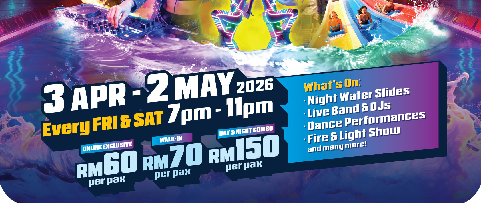 SplashMania Waterpark Ticket in Gamuda Cove Selangor