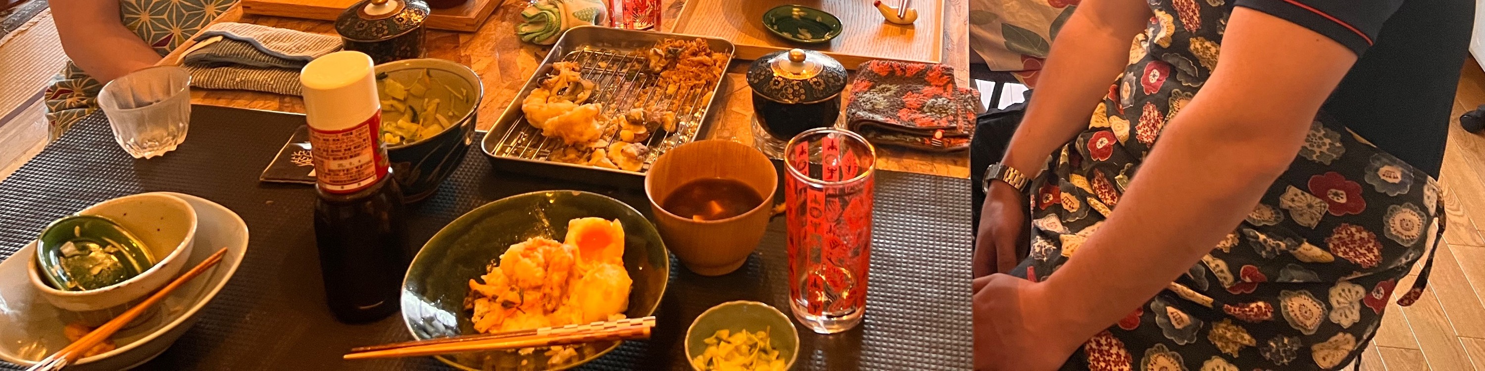 大阪料理課程（脆皮天婦羅蓋飯＆味噌湯）