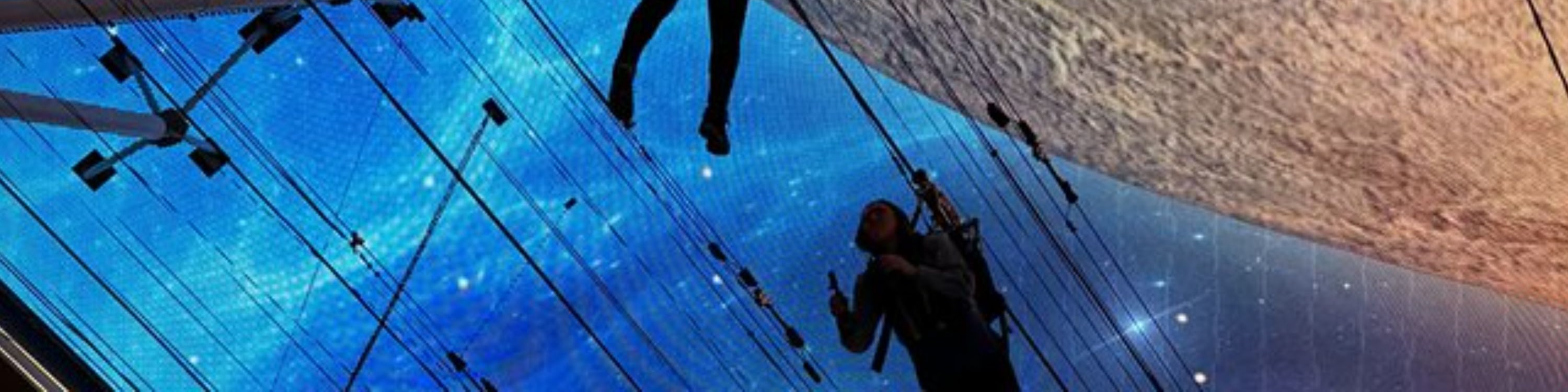 Watch stunning light shows illuminate the sky at Viva Vision every night