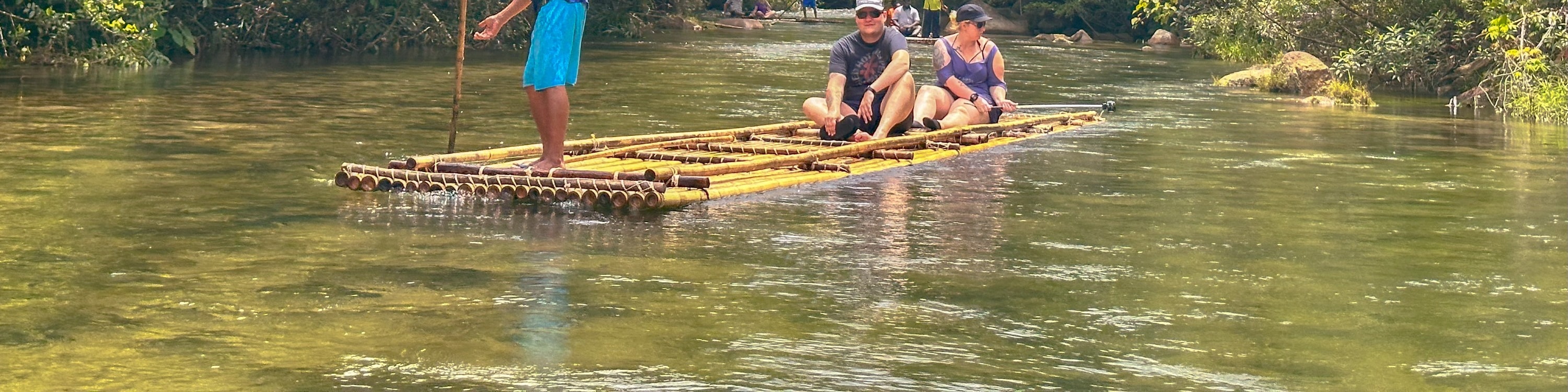 Upon reaching Khaosok National Park, you'll rendezvous with our skilled paddler who will guide your bamboo raft journey along the picturesque Sok River.
