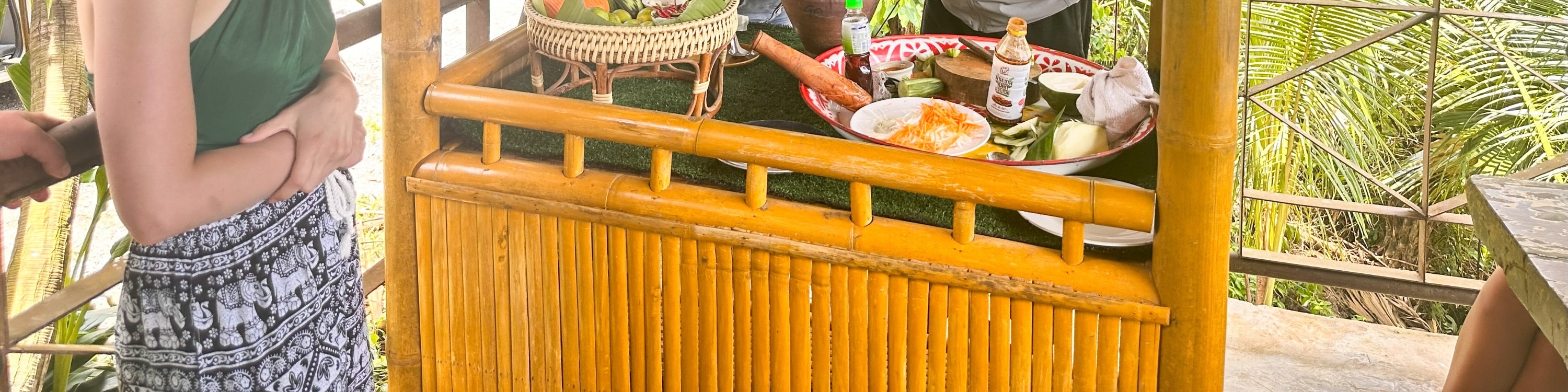 Participate in a hands-on Papaya Salad making session at the restaurant, where you'll craft your own culinary masterpiece to relish as part of your delicious lunch.