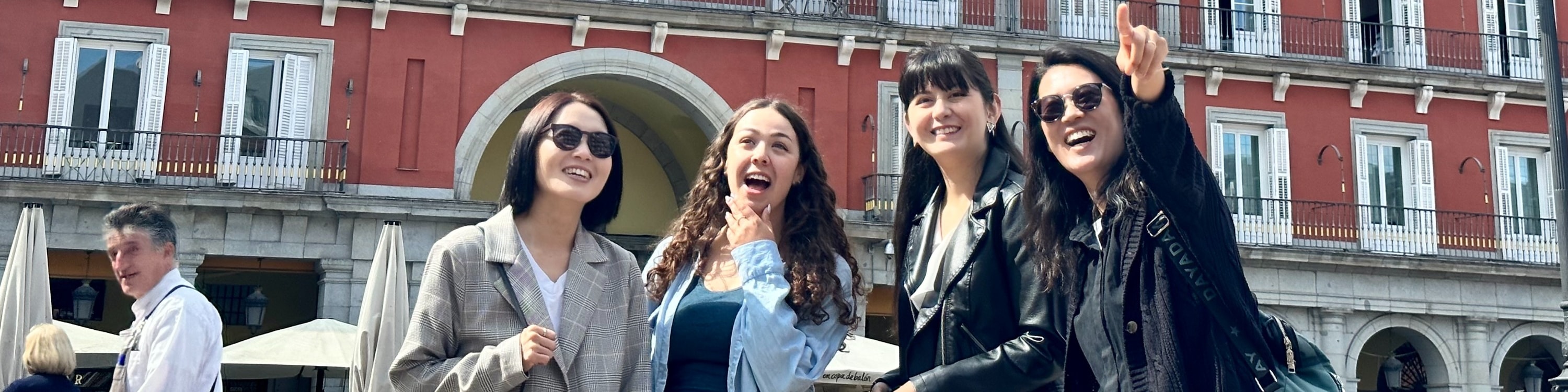 Guests visiting Plaza Mayor