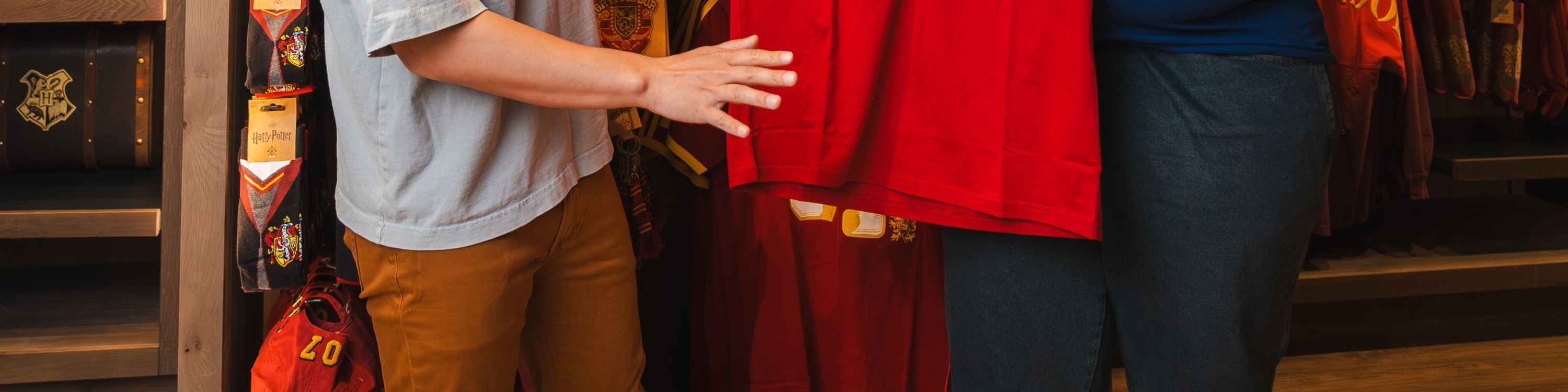 Show your house spirit by shopping for your Hogwarts' house jersey!